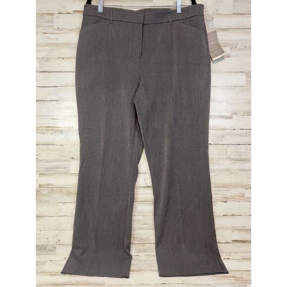 Maurices Slim Boot Mid Rise Women’s Gray Dress Pants Size 15/16 Short NWT - Picture 1 of 11